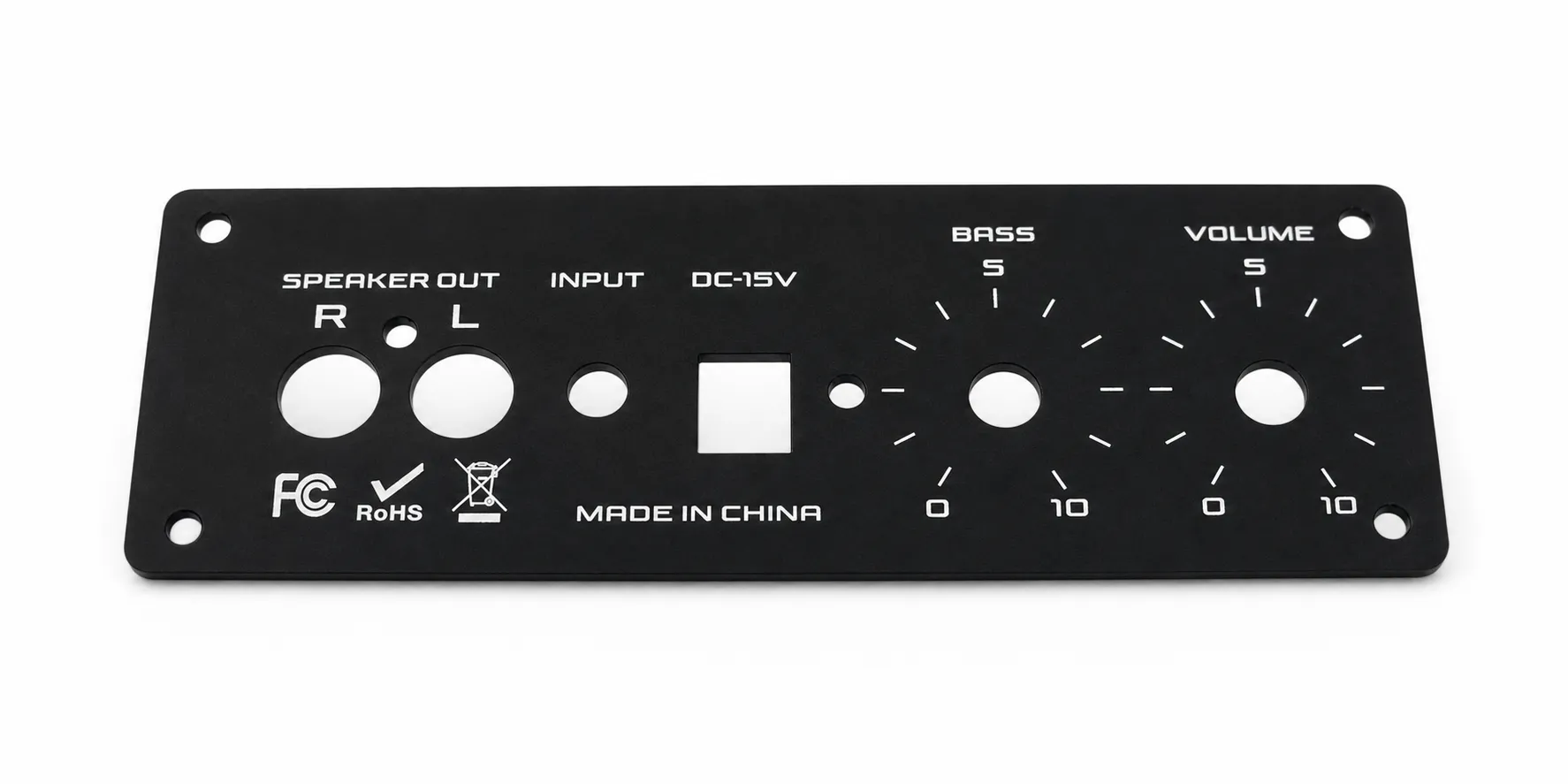 Amplifier metal housing and power amplifier sheet metal case