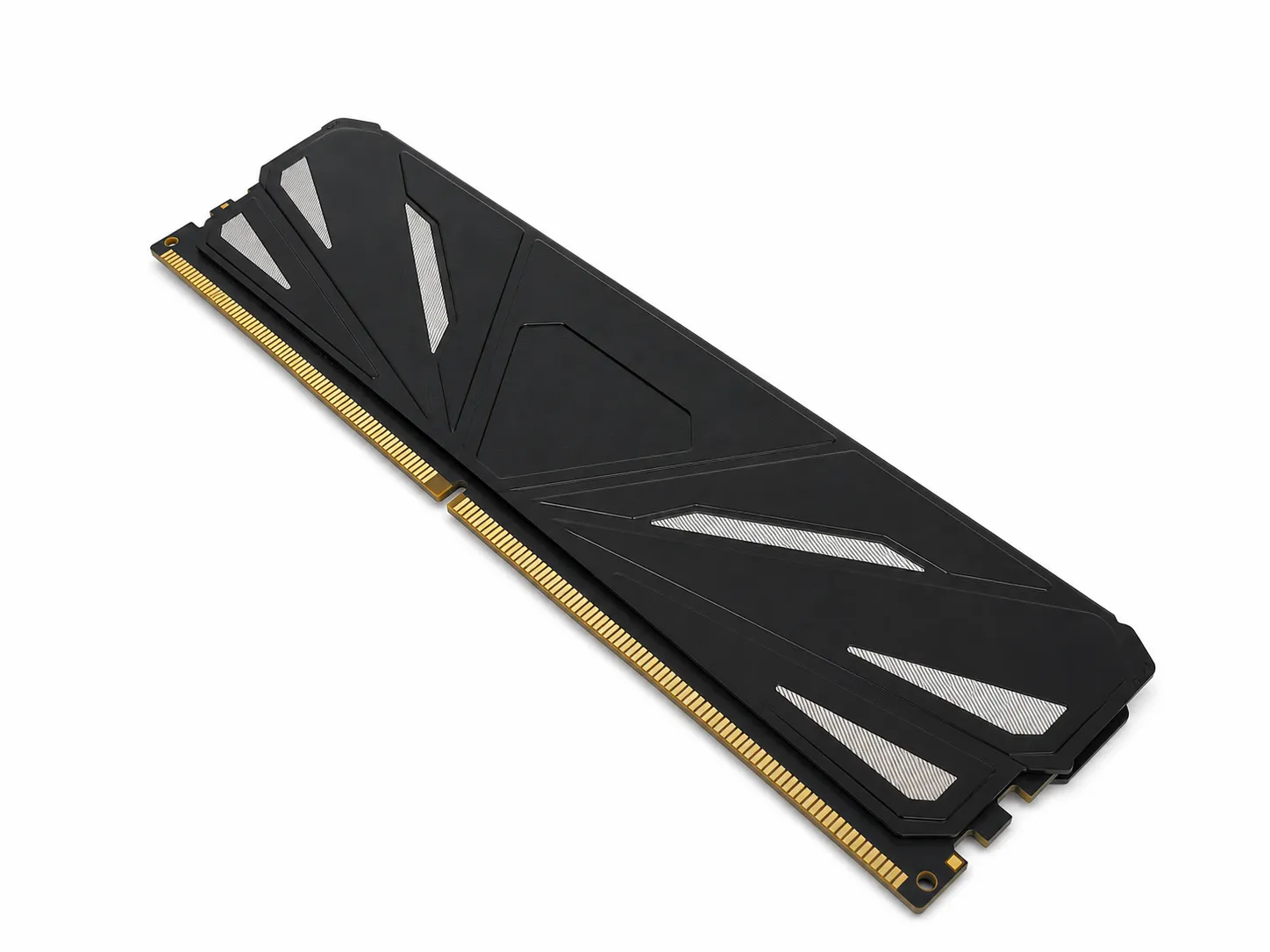 Black RAM heatsink and memory module heat spreader